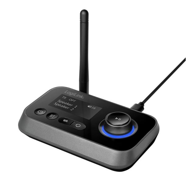 Logilink Bt0062 Moltiplicatore Av Trasmettitore E Ricevitore Av Nero (bt 5.0 2-IN-1 Audio - Transmitter & Receiver - Warranty: 48m)