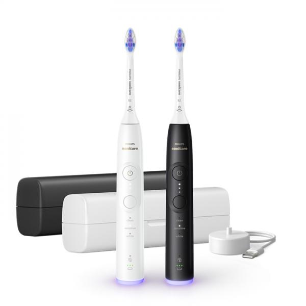 Philips Sonicare Serie 6500 Spazzolino Elettrico Sonico Con Base Di Ricarica E Custodia, 3 Livelli Di Intensità, Sensore Di Pressione Confezione Da 1