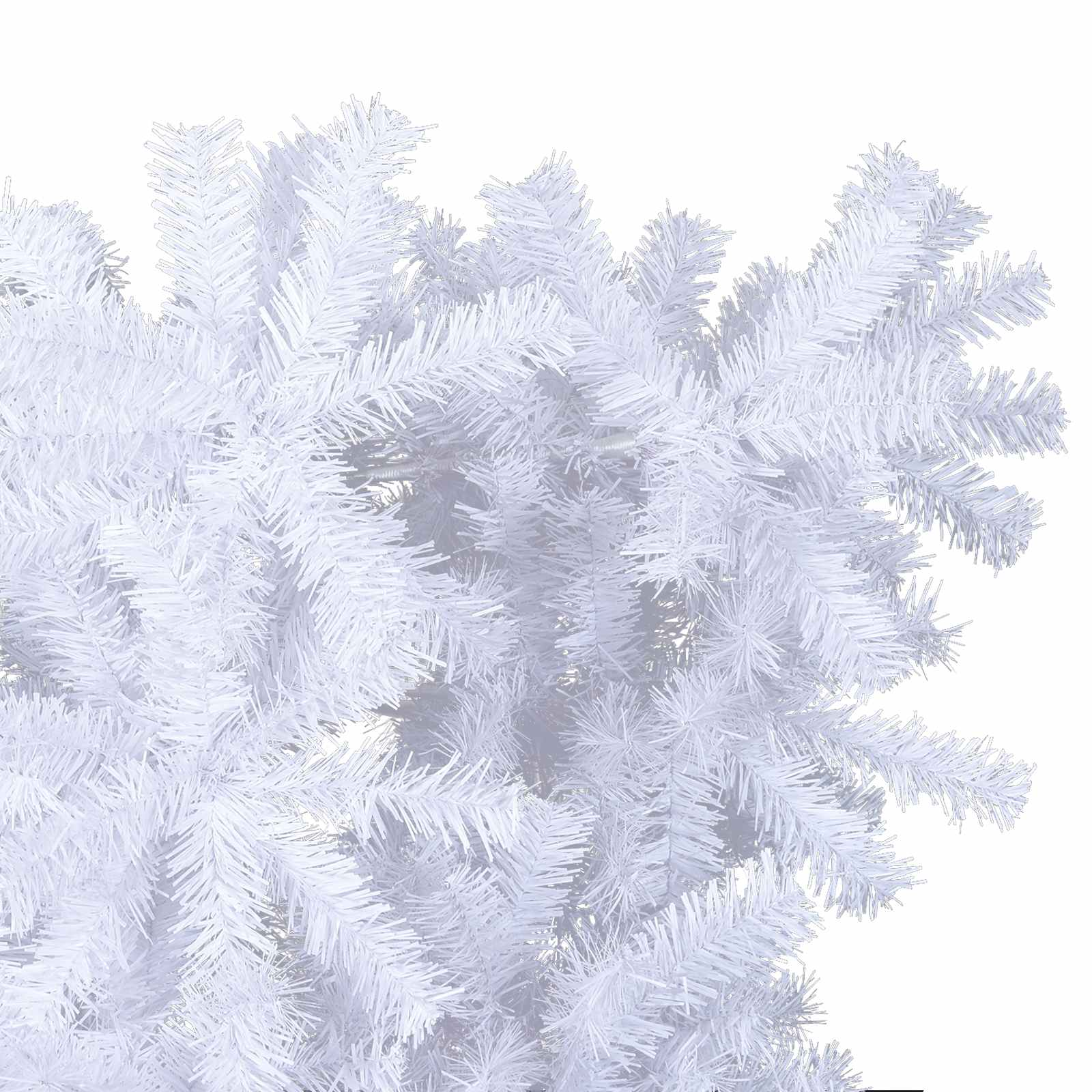 Albero Di Natale Artificiale Bianco 210 Cm Pvc E Acciaio - Image 6