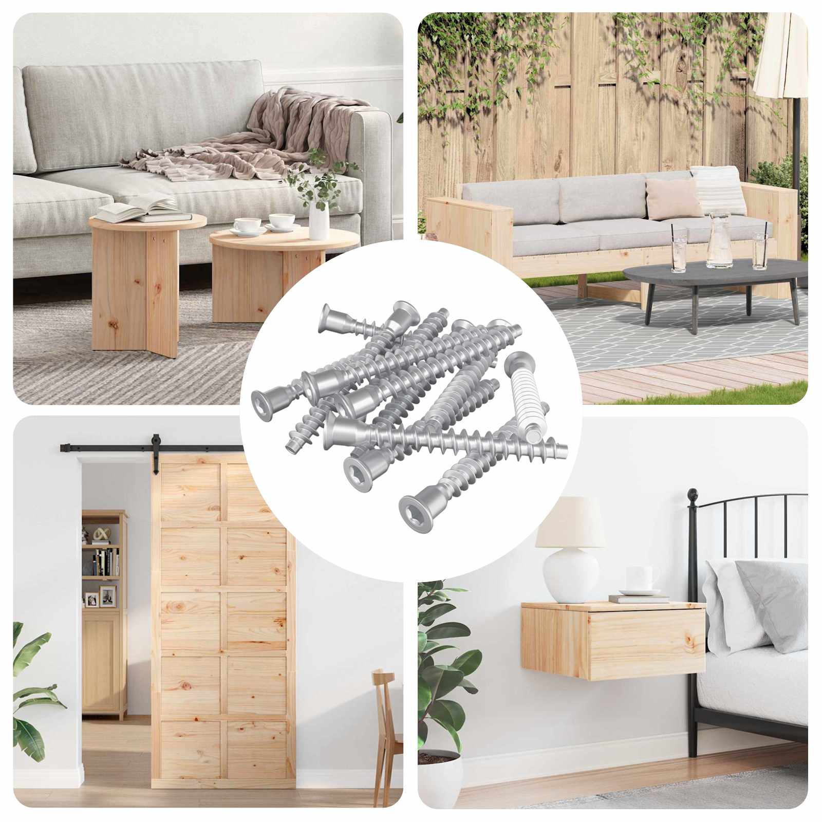 Viti Confermat 2100 Pcs Argento Metallo