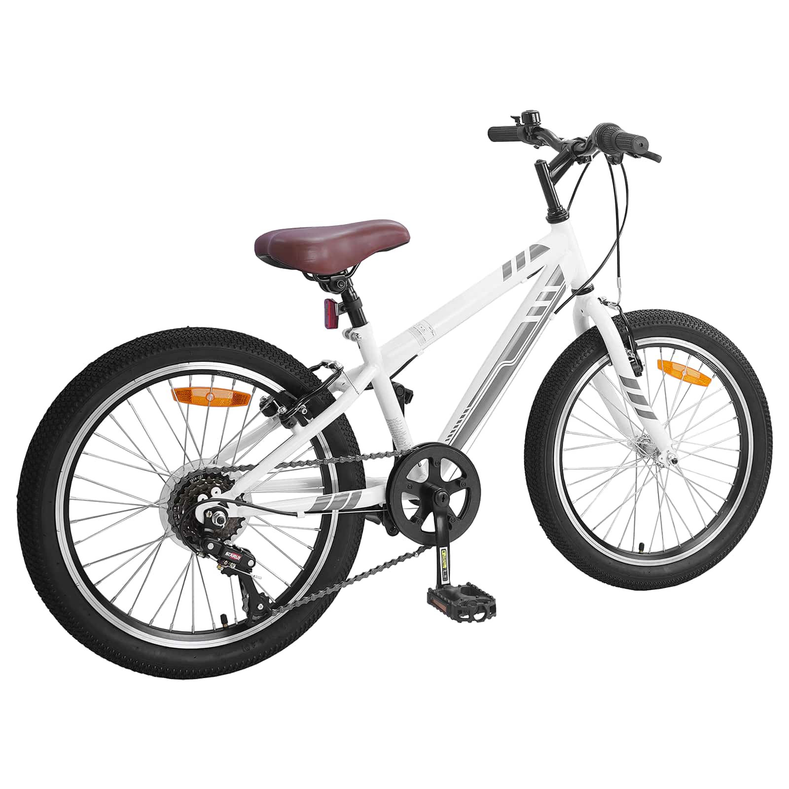 Mountain Bike 20 Pollici 6-Speed Per 5-8 Anni Bianco - Image 3