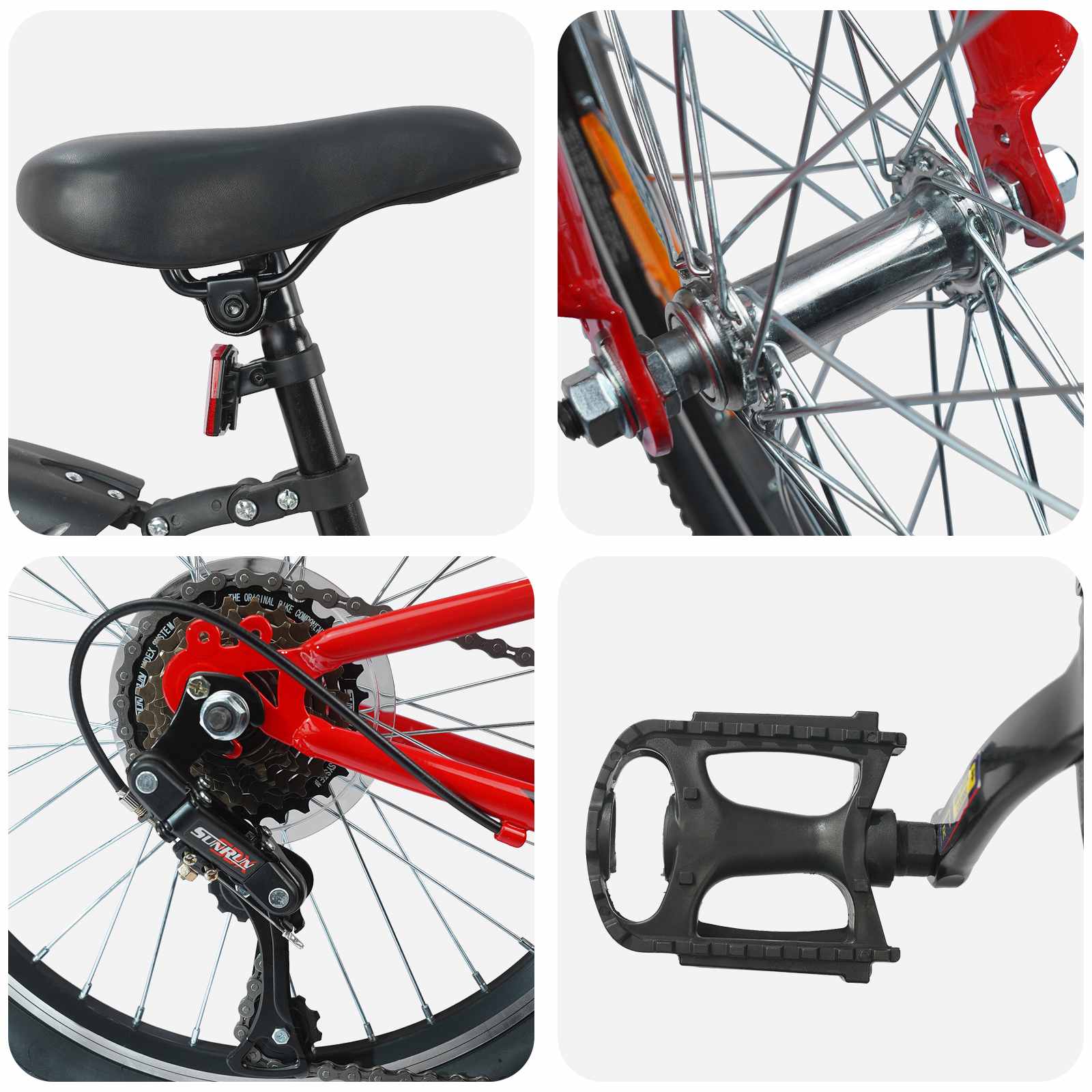 Bicicletta Per Bambini 20 Pollici 6-Speed - Image 4