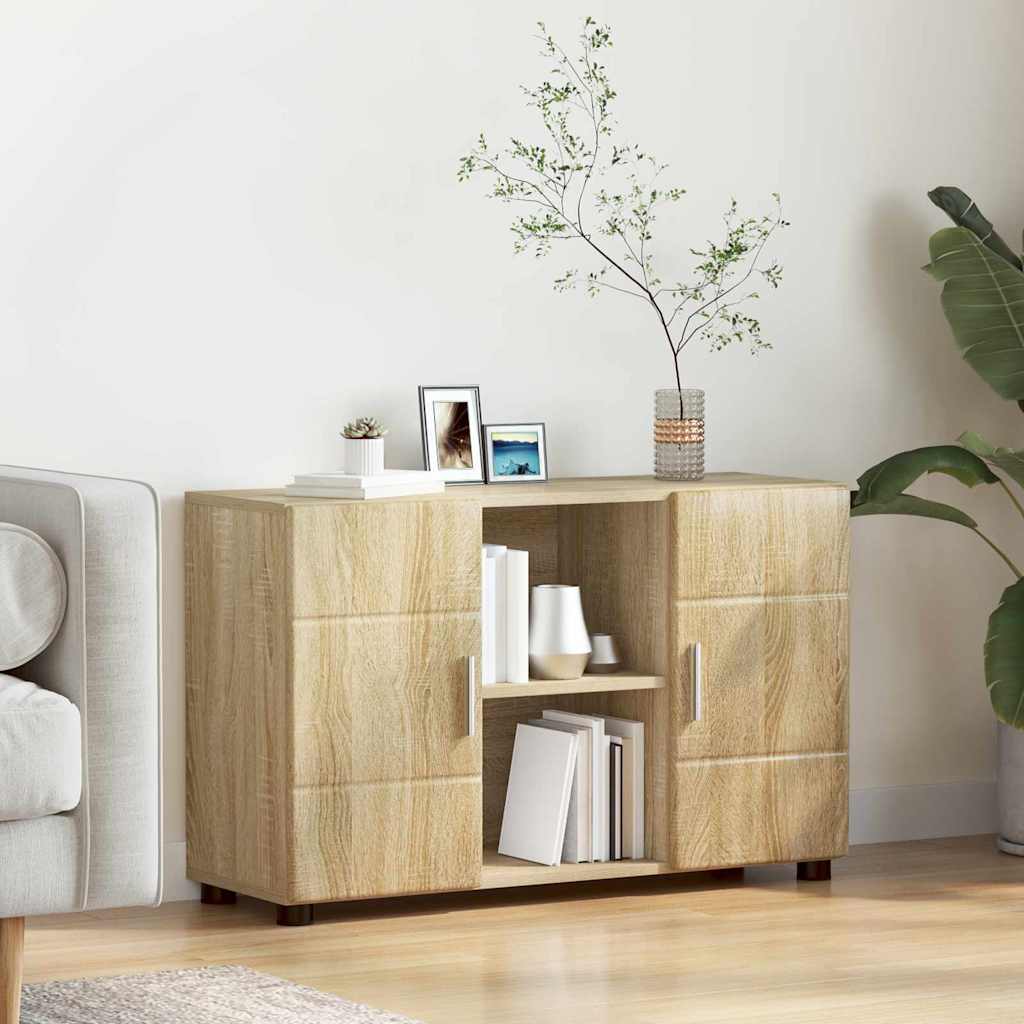 Credenza Rovere Sonoma 88,5 X 30,5 X 55,5 Cm Legno Multistrato