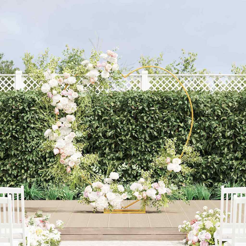 Arco Nuziale Oro 195 X 35 X 211 Cm Acciaio