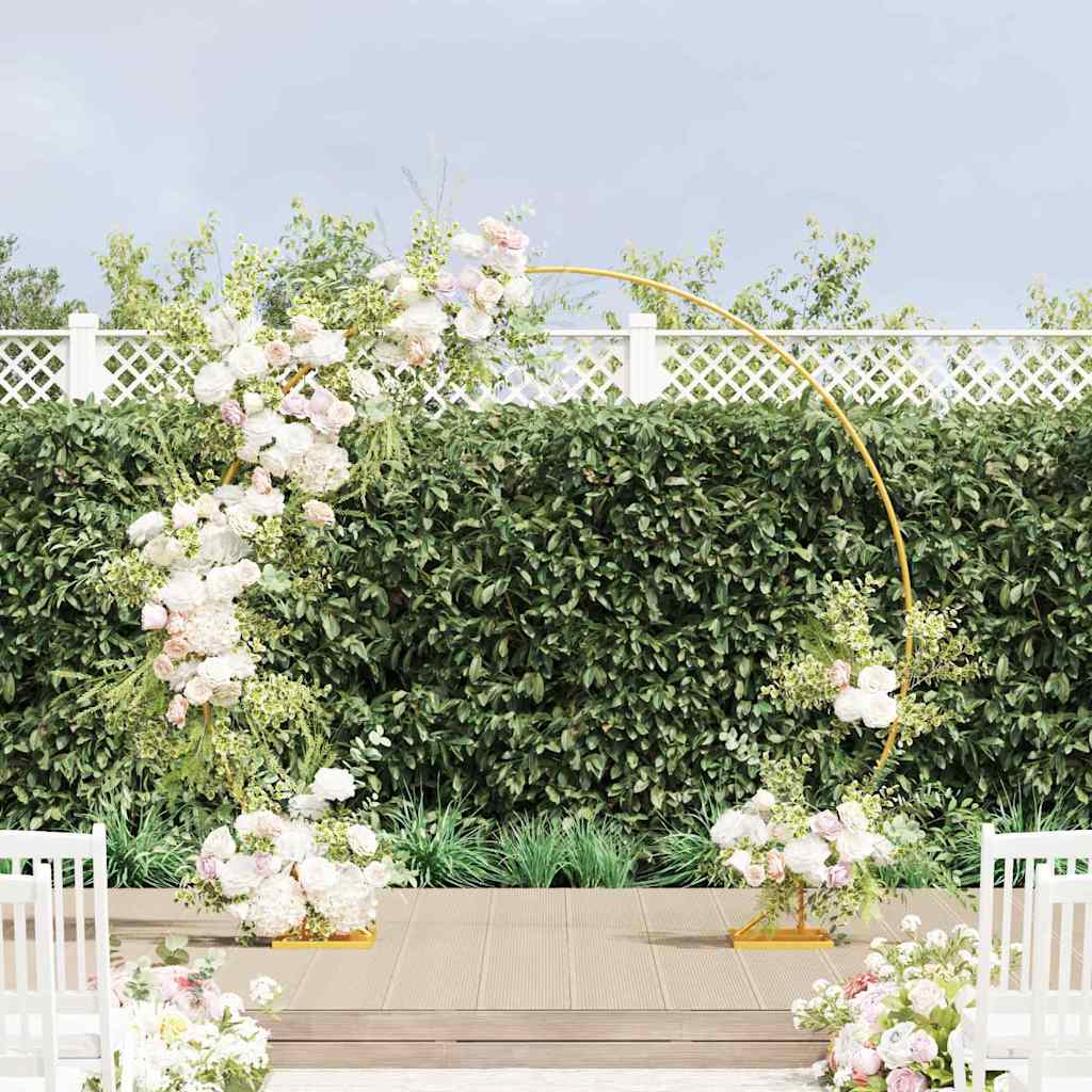 Arco Nuziale Oro 220 X 45 X 200 Cm Acciaio