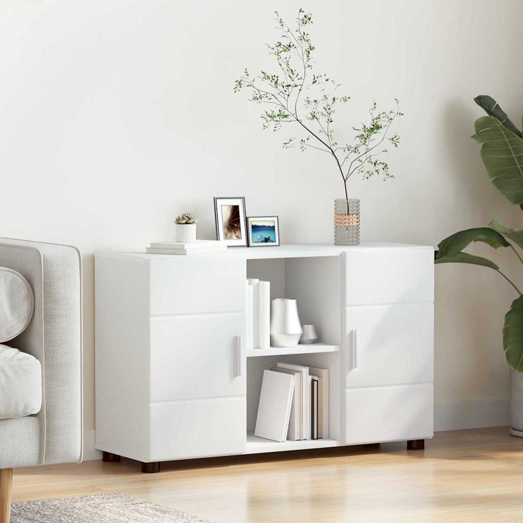 Credenza Bianco 88,5 X 30,5 X 55,5 Cm Legno Multistrato