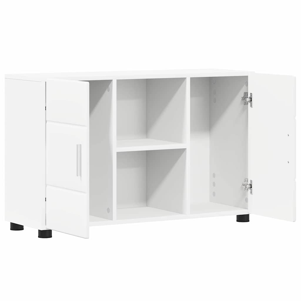 Credenza Bianco 88,5 X 30,5 X 55,5 Cm Legno Multistrato - Image 5