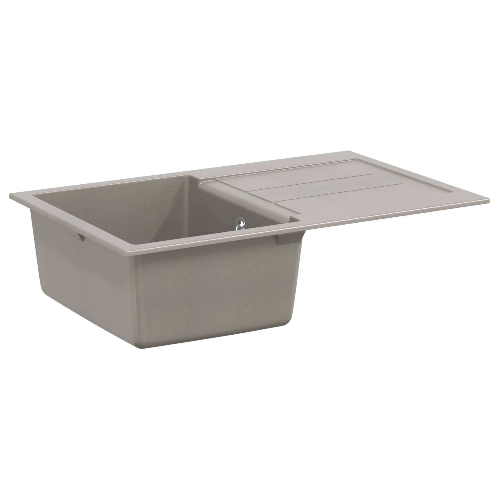 Lavello Grigio 780 X 500 Mm 80% Quarzo E 20% Resina