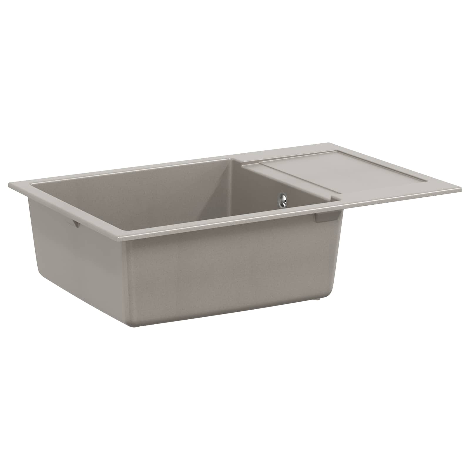 Lavello Grigio 780 X 500 Mm 80% Quarzo E 20% Resina