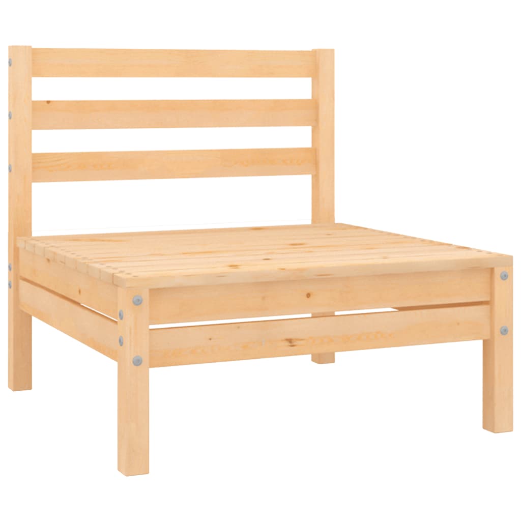 Divani Centrali Da Giardino 2 Pz In Legno Massello Di Pino
