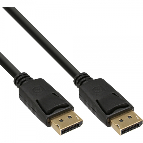 Cavo Inline Displayport - Nero - Contatti Placcati Oro - 5 M