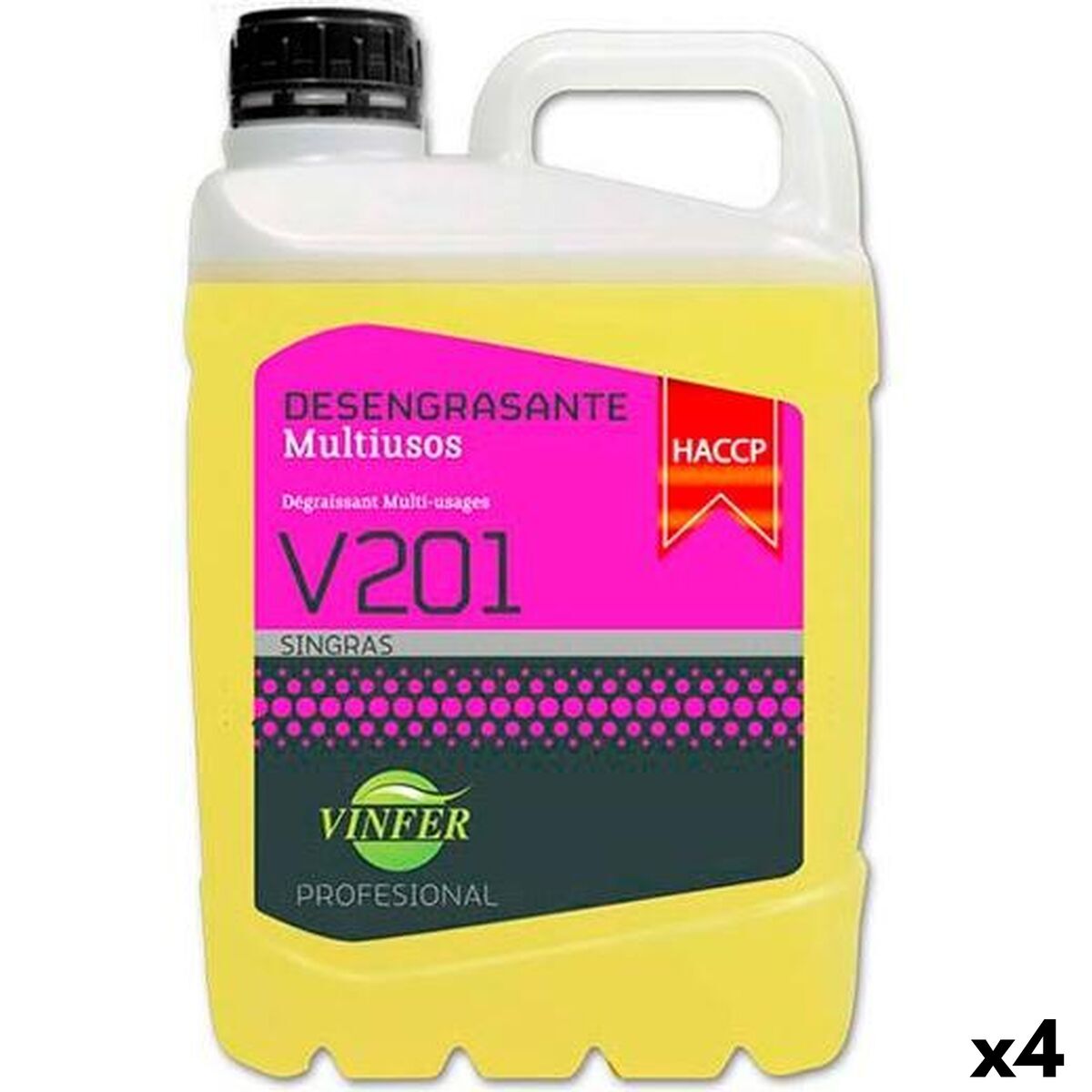 Sgrassante Vinfer V201 5 L (4 Unità)