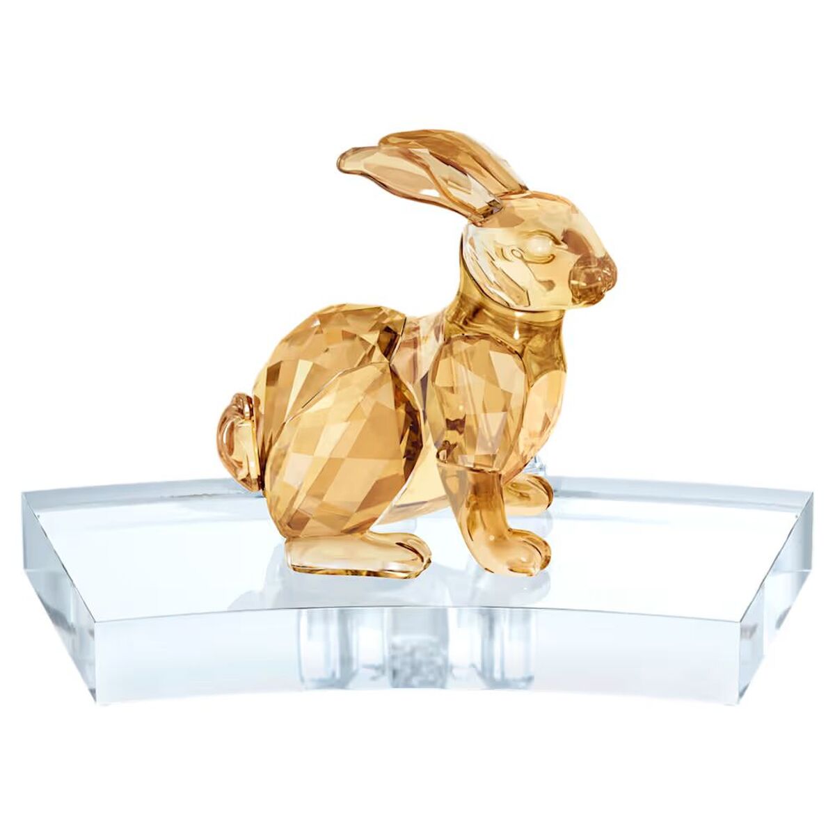 Statua Decorativa Swarovski Rabbit Dorato Coniglio 13,6 X 8,3 X 8,8 cm