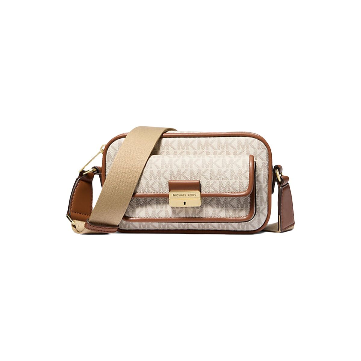 Borsa A Tracolla Michael Kors Mirella Beige 20 X 12 X 5 cm