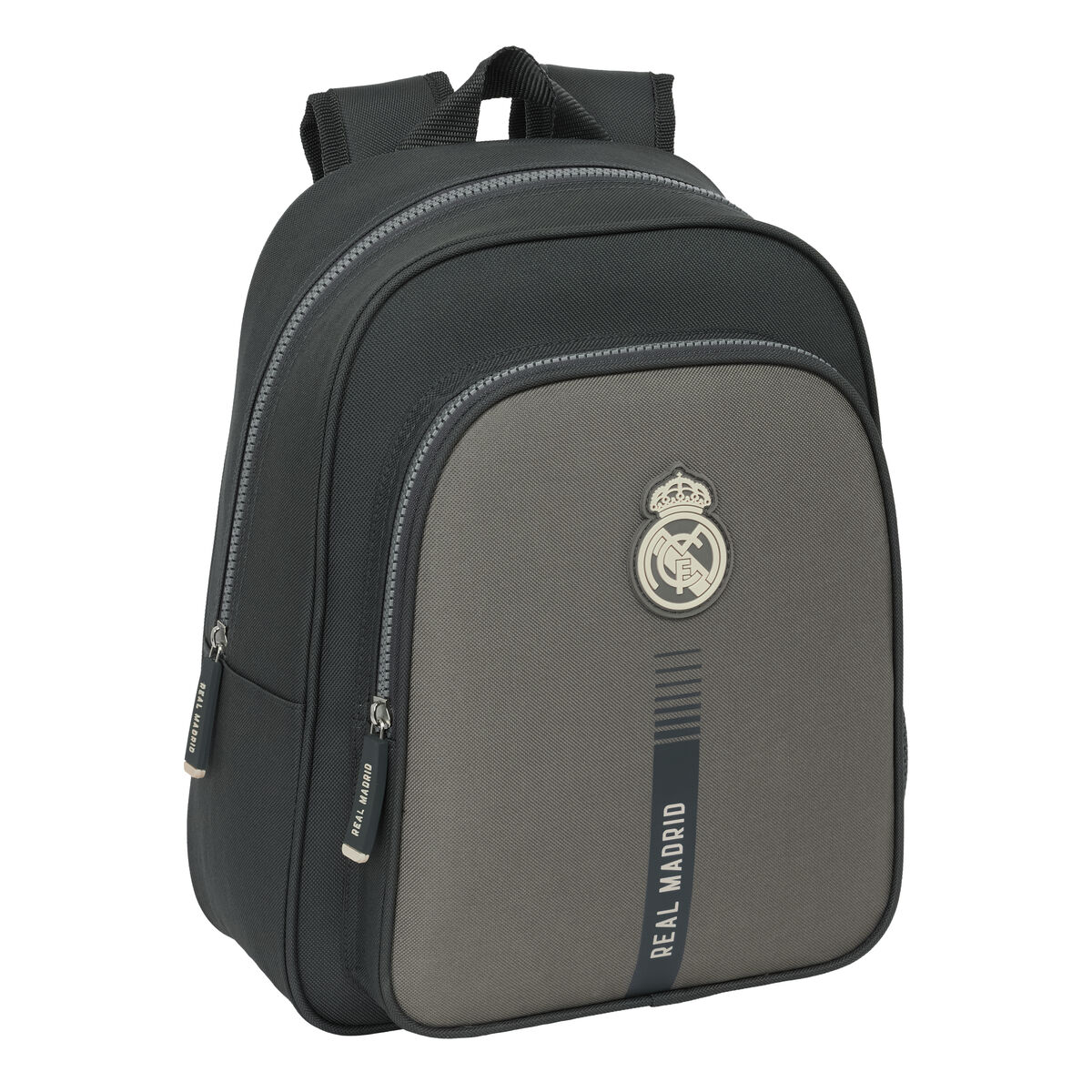 Zaino Scuola Real Madrid C.f. Grigio 27 X 33 X 10 cm