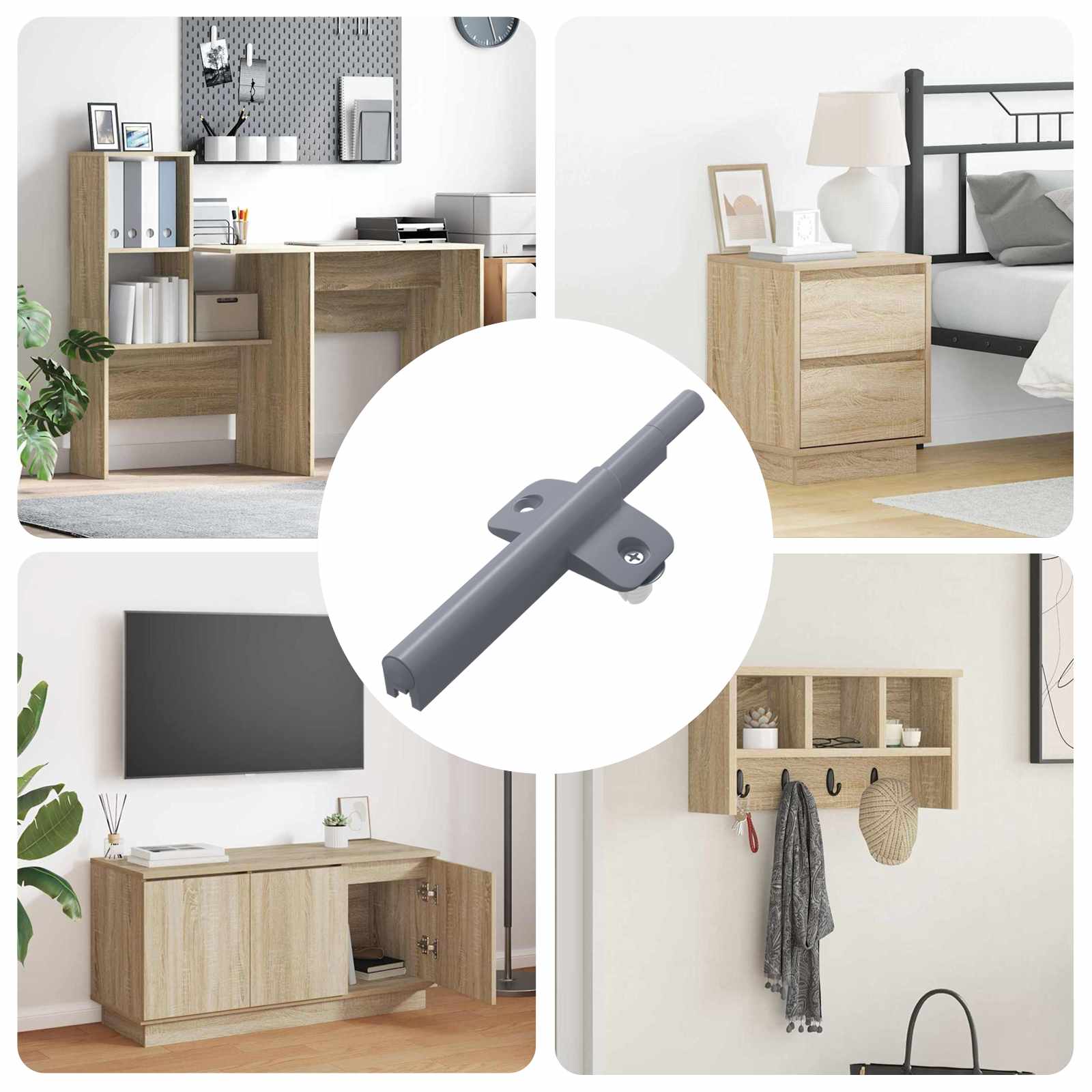 Smorzatore A Chiusura Morbida 12 Pcs Grigio 125 X 47 X 15 Mm pp