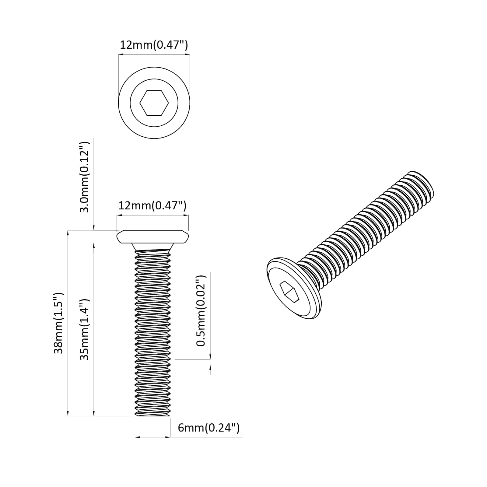 Vite Con Testa Bloccante 2514 Pcs Argento Acciaio - Image 6
