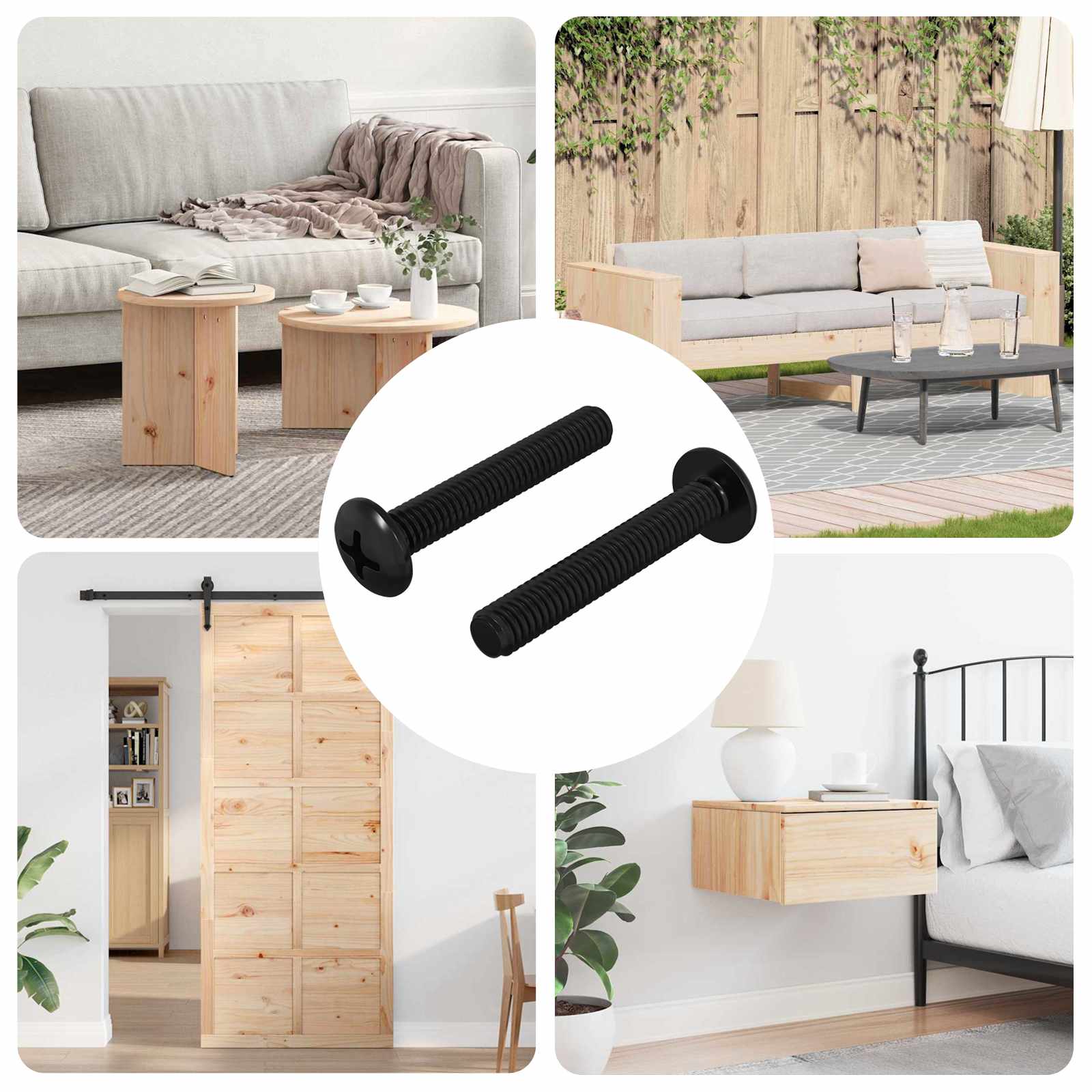 Vite 2 Pcs Argento 5 X 30 Mm Ferro