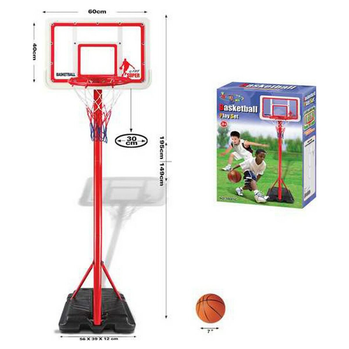 Playset Basketball 60 X 40 cm