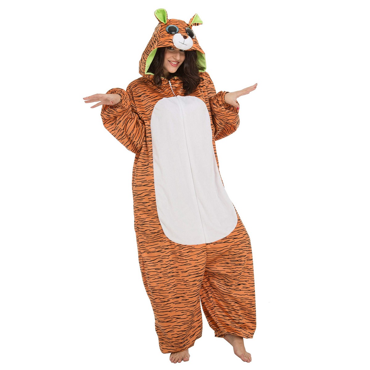 Costume Per Adulti My Other Me Big Eyes Tigre Taglia Unica