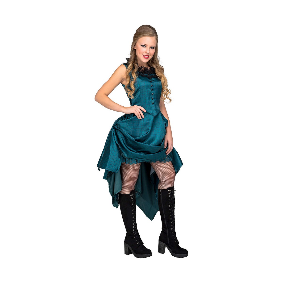 Costume Per Adulti My Other Me Saloon Girl Azzurro M/l