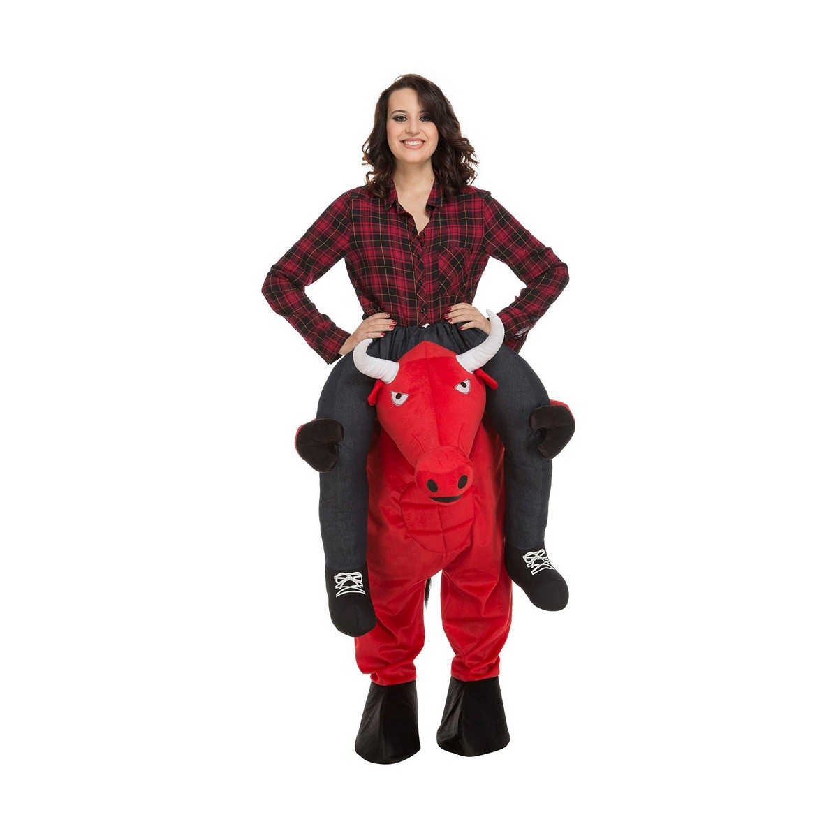 Costume Per Adulti My Other Me RidE-On Rosso Toro Taglia Unica