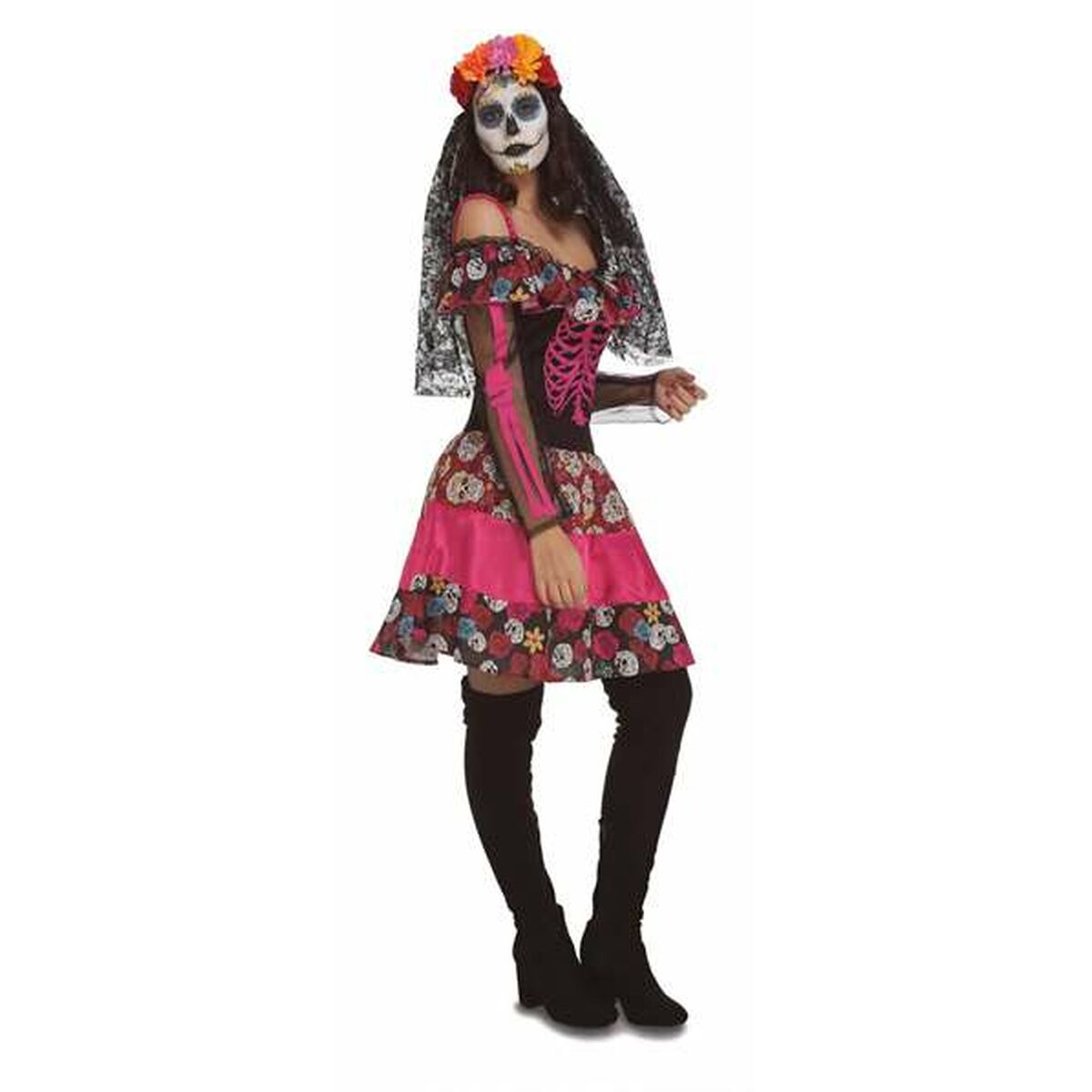 Costume Per Adulti Day Of The Dead (1 Pezzi) Taglia:xl