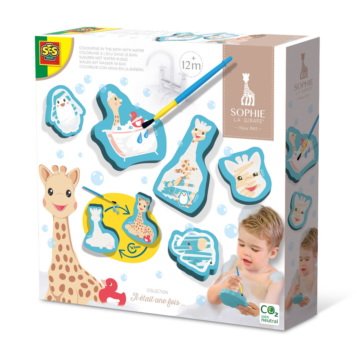 Giocattoli Da Bagno Ses Creative Sophie La Girafe Colori Ad Acqua