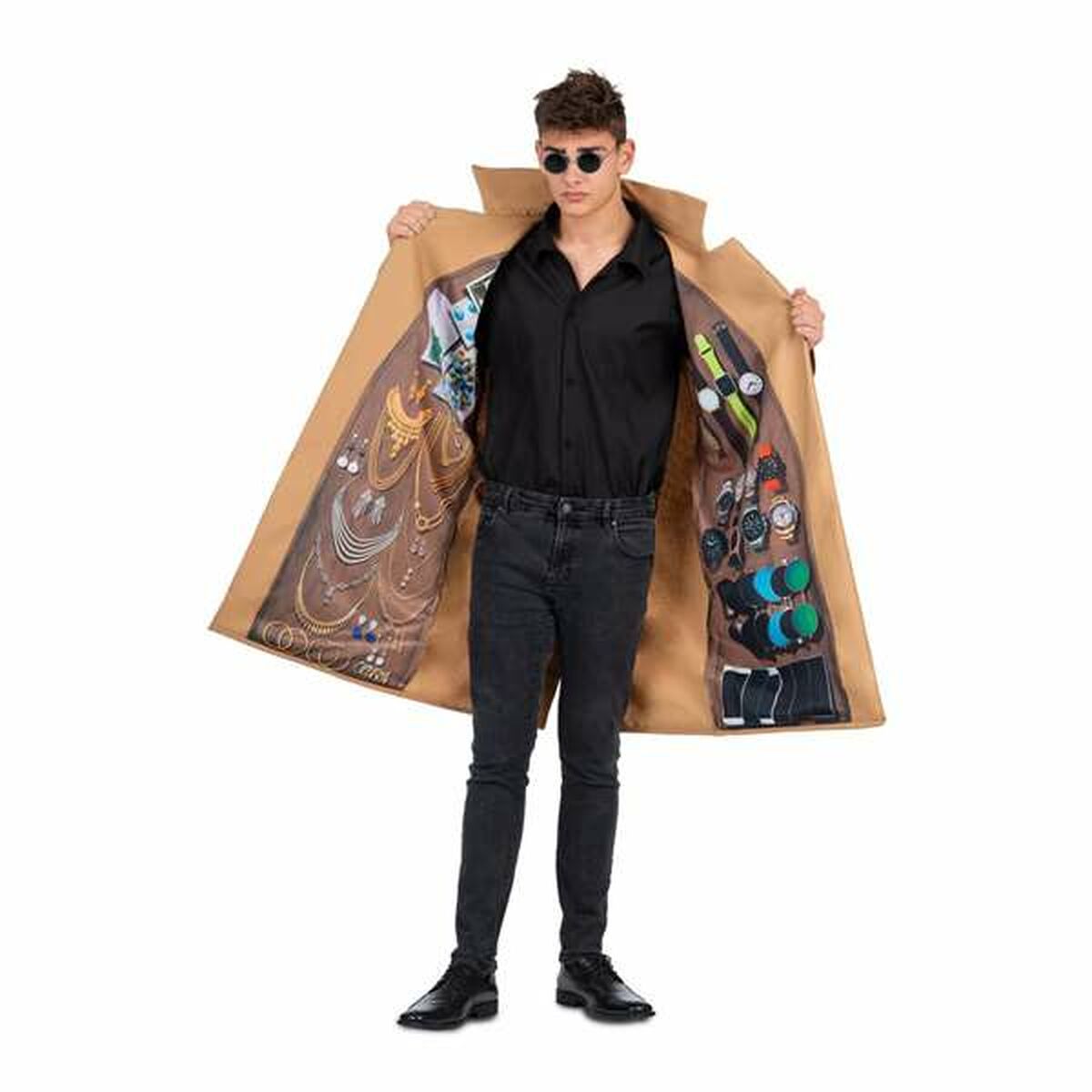 Costume Per Adulti My Other Me Taglia Unica Venditore Di Straperlo Marrone