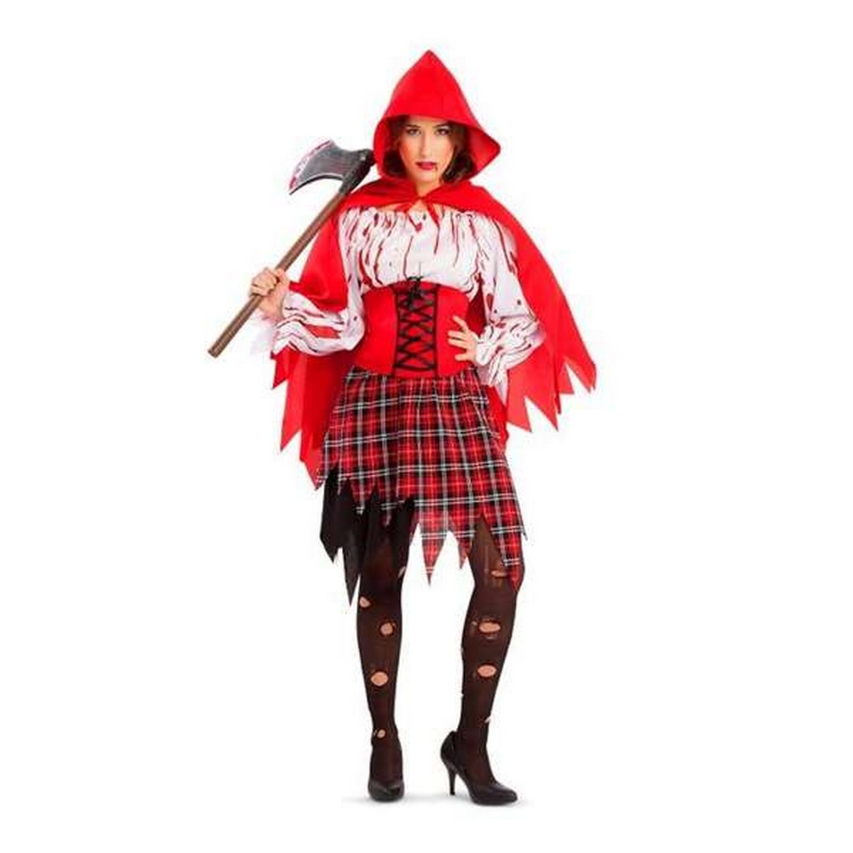 Costume Per Adulti My Other Me Cappuccetto Rosso Sanguinario Xl (3 Pezzi)