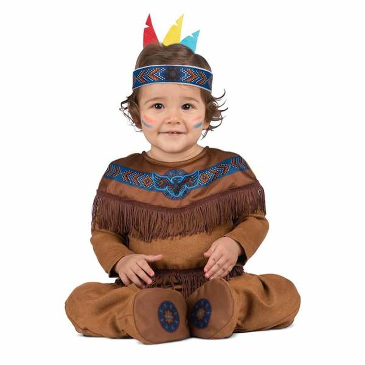 Costume Per Neonati My Other Me Marrone Nativo Americano 2 Pezzi Taglia:7-12 Mesi