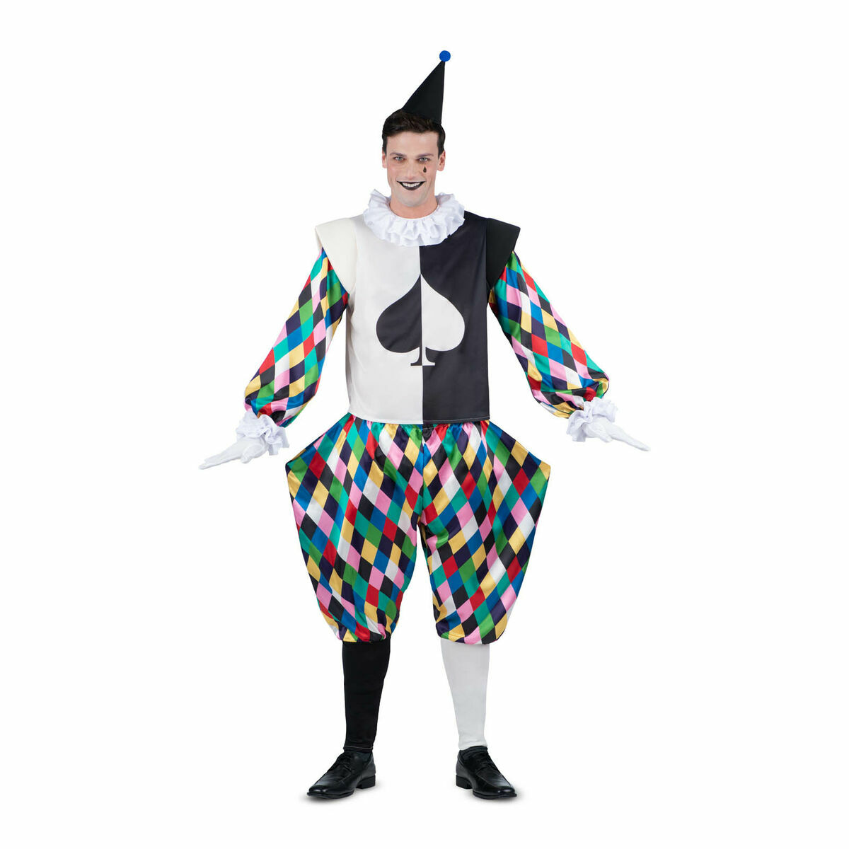Costume Per Adulti My Other Me Arlecchino 6 Pezzi Taglia:xl