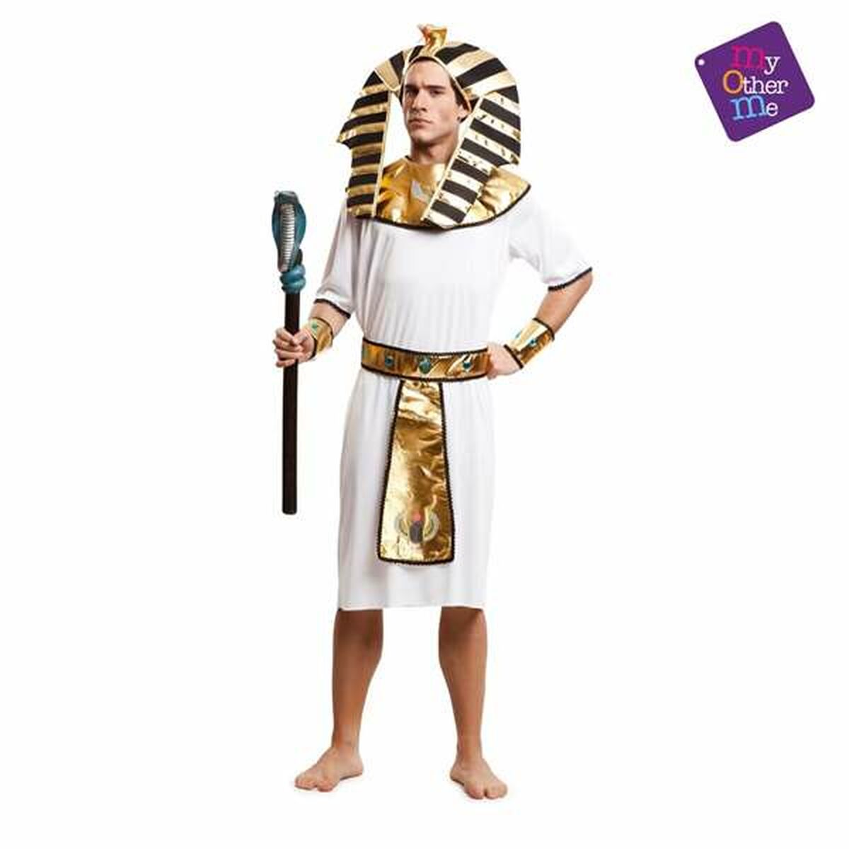 Costume Per Adulti My Other Me Egyptian Gold Bianco M/l