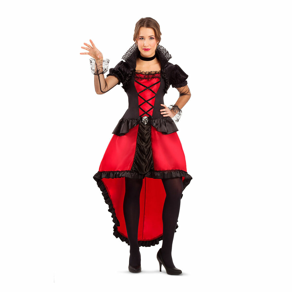 Costume Per Adulti My Other Me Vampiro Donna Gotico Contessa 2 Pezzi Taglia:m/l