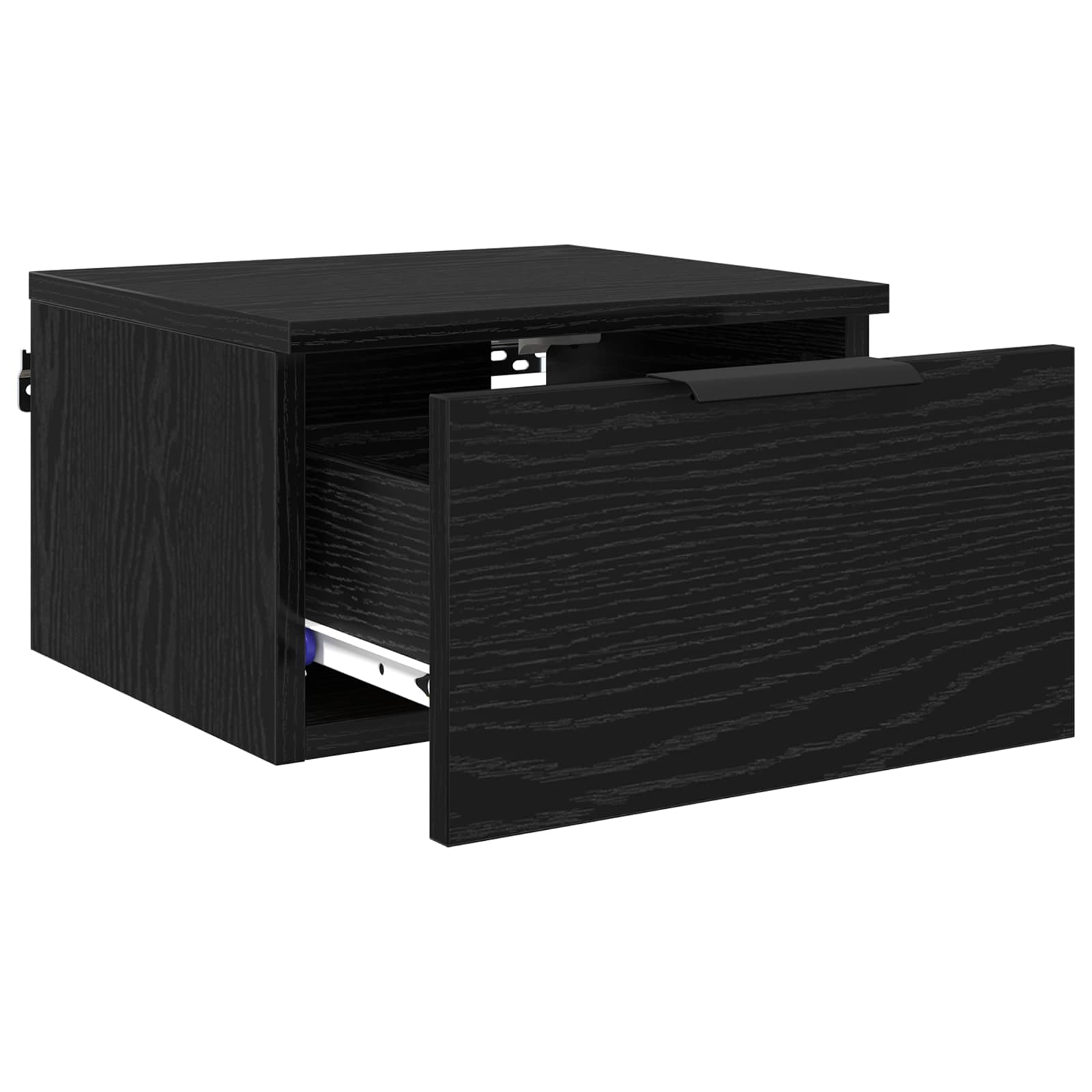 Armadio Da Notte Rovere Nero 34 X 30 X 20 Cm Legno Multistrato - Image 5