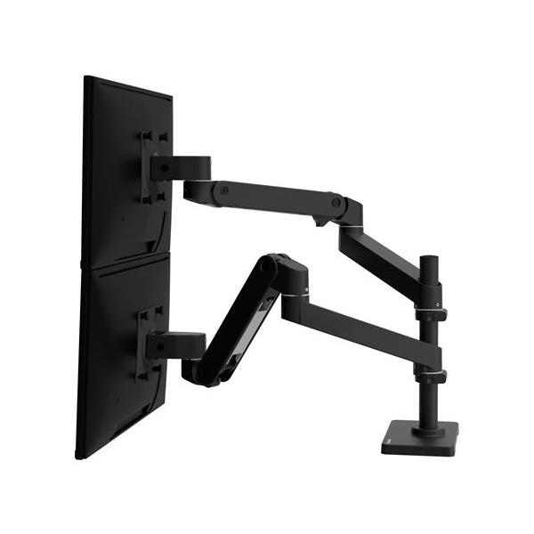 Ergotron Lx Pro - Befestigungskit (doppelarm) - Modular - Für 2 LcD-Displays - Aluminium - Schwarz - Bildschirmgröße: Bis Zu 68,6 Cm (bis Zu 27 Zoll)