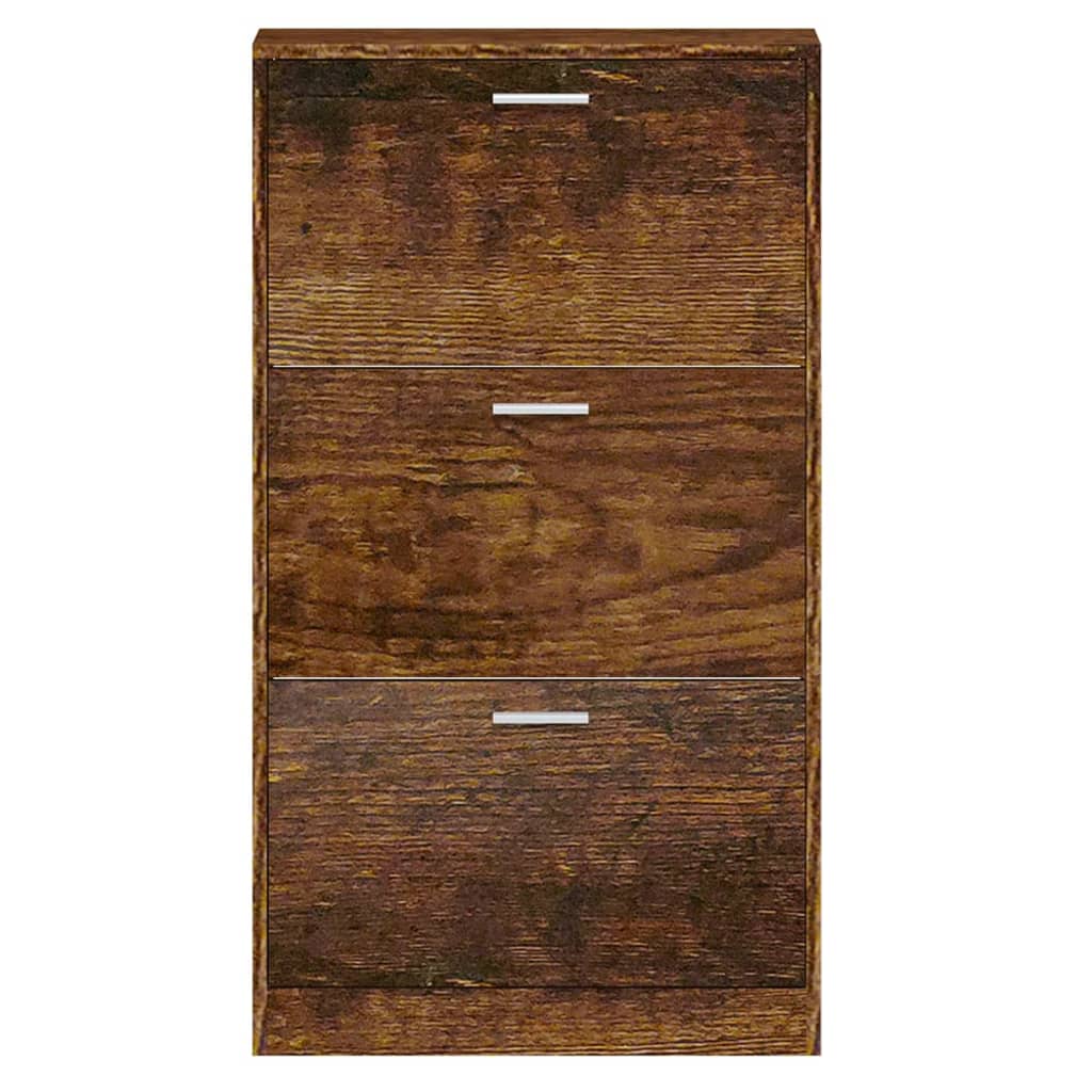 Scarpiera Rovere Fumo 59x17x108 Cm In Legno Multistrato - Image 5