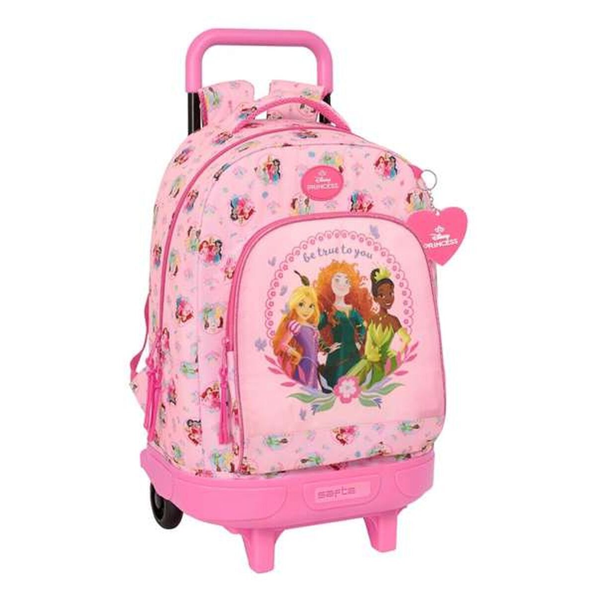 Trolley Per La Scuola Disney Princess Rosa 33 X 45 X 22 cm