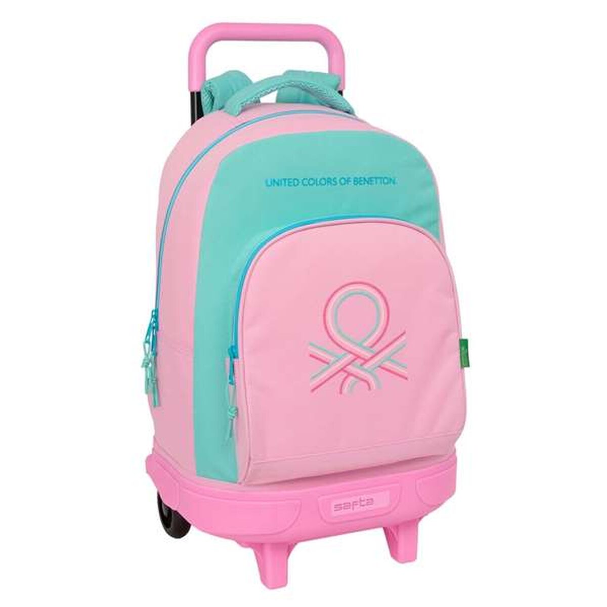 Trolley Per La Scuola Benetton Dolce Multicolore 33 X 45 X 22 cm