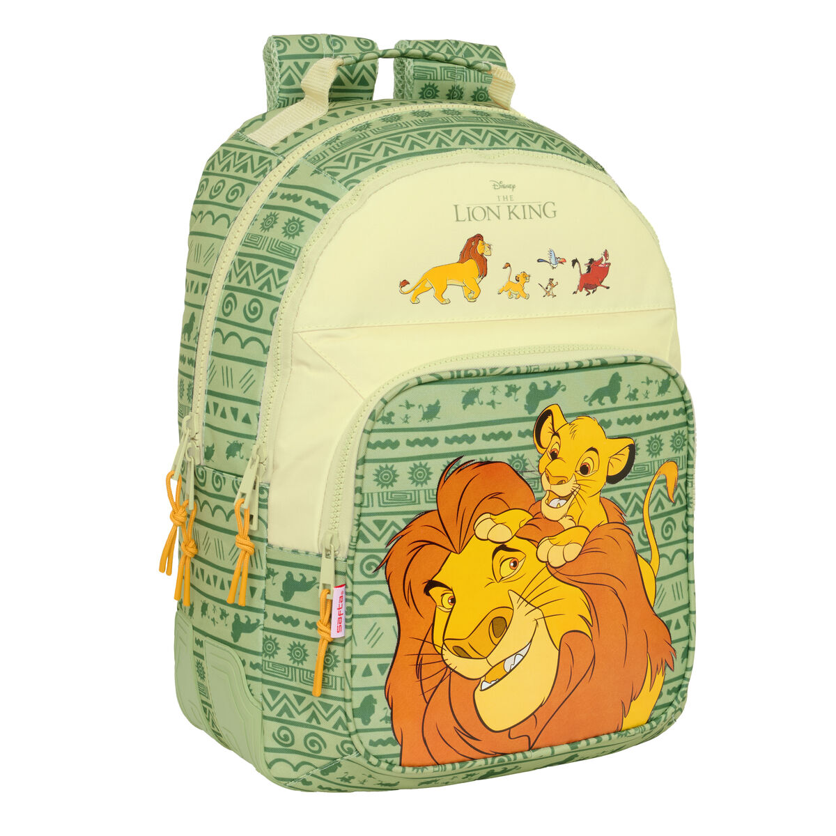 Zaino Scuola Mufasa Verde Beige 32 X 42 X 15 cm