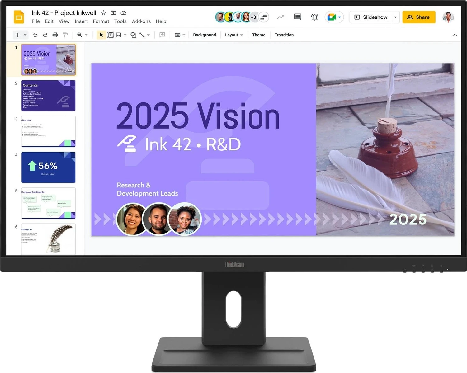 Lenovo Thinkvision E27Q-40 Computerbildschirm 68,6 Cm (27") 2560 X 1440 Pixel Quad Hd Lcd Schwarz (64bdgat4eu)
