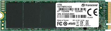 Transcend 112s - Ssd - 1tb - Intern - M.2 2280 (doppelseitig) - Pcie 3.0 X4 (nvme) (ts1tmte112s)