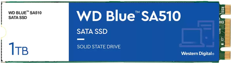Wd Blue Sa510 Wds100t3b0b - Ssd - 1tb - Intern - M.2 2280 - Sata 6gb/s - Blau (wds100t3b0b)