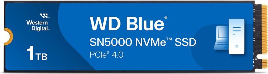 Wd Blue Sn5000 Wds100t4b0e - Ssd - 1 Tb - Intern - M.2 2280 - Pcie 4.0 X4 (nvme) (wds100t4b0e)