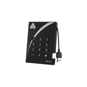 Apricorn Aegis Padlock A25-3pl256-500 - Festplatte - Verschlüsselt - 500 Gb - Extern (tragbar) - 2.5" (6.4 Cm) - Usb 3.0 - 5400 U/min - Puffer: 8 mb