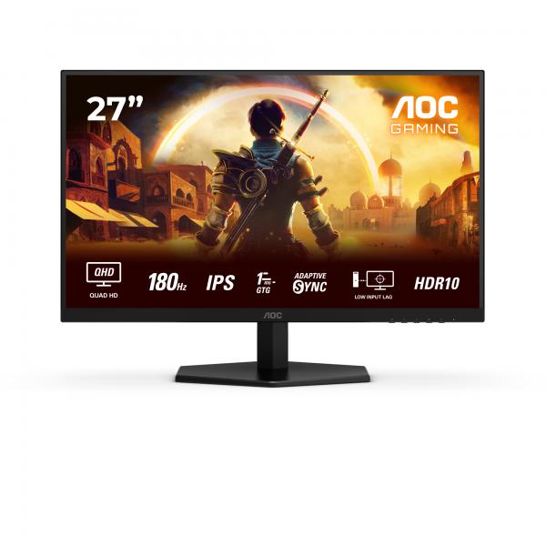 Aoc G4 Q27g42xe Monitor Pc 68,6 Cm [27] 2560 X 1440 Pixel Quad Hd Nero, Rosso (aoc Gaming Q27g42xe Sk?rm - Wled - 27)