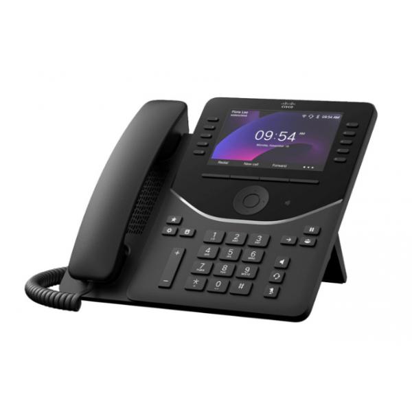 Cisco 9861 Telefono Ip Nero, Carbonio 10 Linee Lcd WI-Fi (cisco Desk Phone 9861 Carbon - Black) - Versione Tedesca
