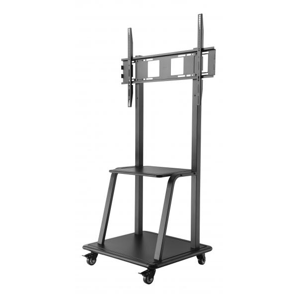 Deltaco ArM-0453 Supporti A Parete Per Tv 177,8 Cm [70] Pavimento Nero (deltaco Office, HeavY-Duty Mobile Moni)