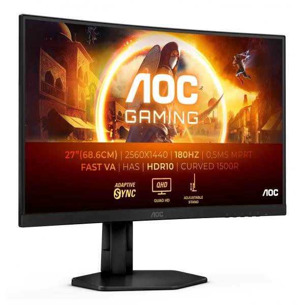 Aoc G4 Cq27g4x Monitor Pc 68,6 Cm (27") 2560 X 1440 Pixel Quad Hd Lcd Nero
