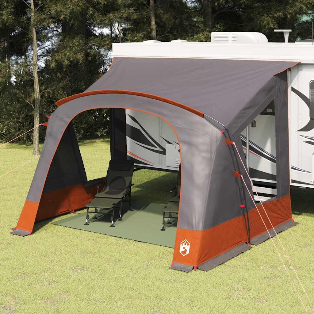Tenda Per Caravan Grigio E Arancione 410 X 275 X 245 cm